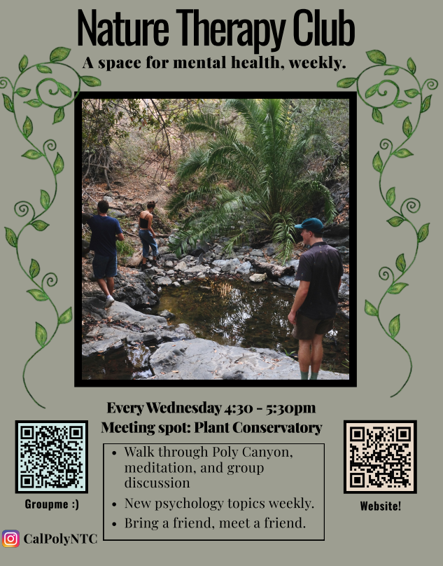 Nature Therapy Club flyer
